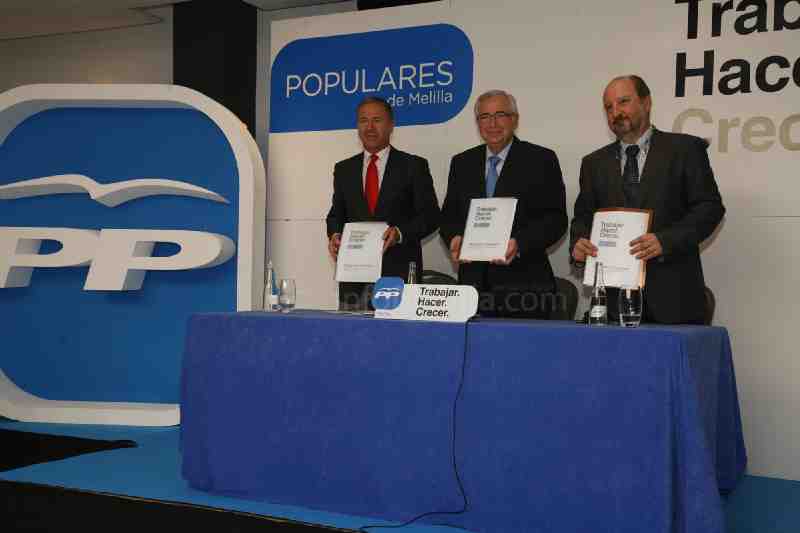 Imbroda presenta el programa electoral del PP con el objetivo de recudir el paro a la mitad en los próximos cuatro años