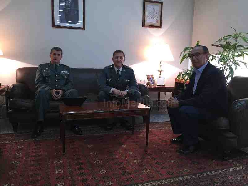 El Barkani recibe al nuevo Comandante de la Guardia Civil en Melilla, gran conocedor de la problemática de la inmigración irregular