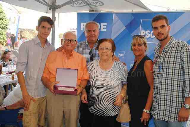 Homenaje a 20 años de militancia en el PSOE y de defensa de los valores socialistas