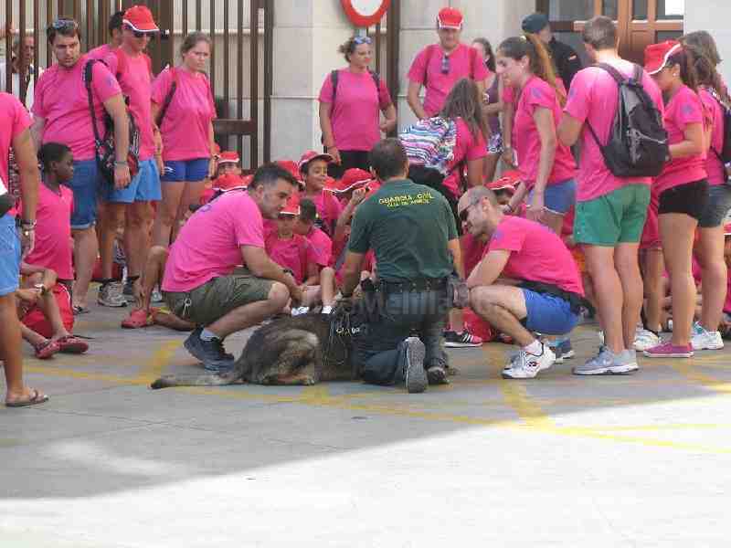 Unos 160 niños de las Colonias de Cáritas Interparroquial participan en una jornada de convivencia con la Guardia Civil