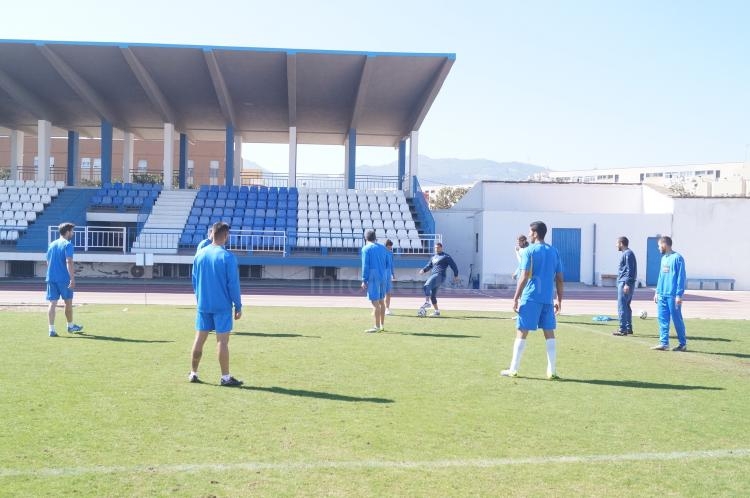 Entrenamiento en el Álvarez Claro con el Real Jaén C.F. en el horizonte