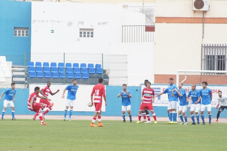 La U.D. Melilla se reencuentra con el triunfo ante el Granada B (2-1)