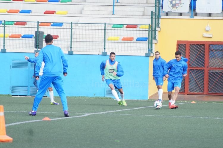 La U.D. Melilla sigue preparando el partido frente al F.C. Cartagena