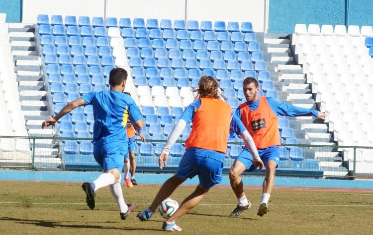Unión Deportiva Melilla: Último entrenamiento antes de recibir al F.C. Cartagena