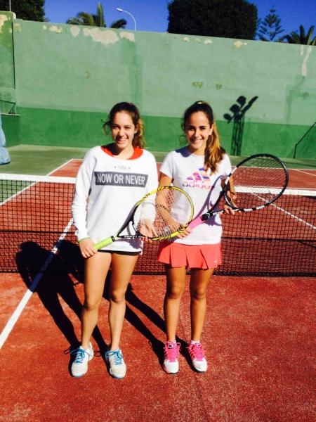 Finalistas en féminas, Leonor Meliveo y Arantxa Pareja
