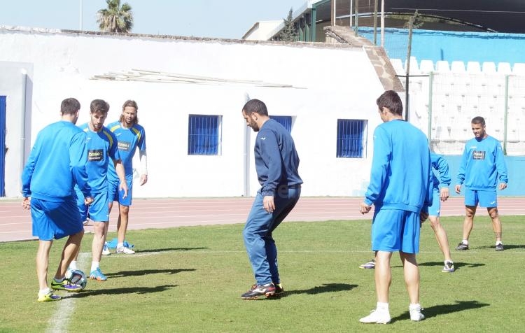 Entrenamiento en el Álvarez Claro con el Real Jaén C.F. en el horizonte