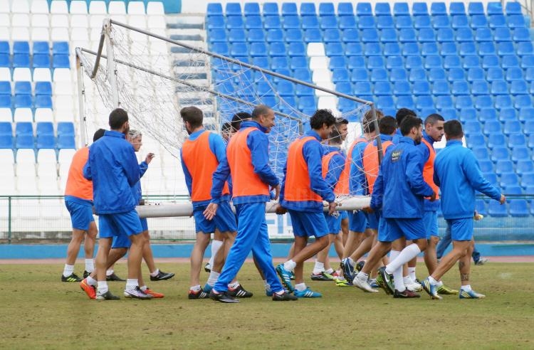 Unión Deportiva Melilla: Última sesión antes de visitar al C.D. El Palo
