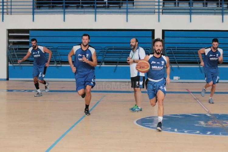 Primer entrenamiento de pretemporada para el Club Melilla Baloncesto