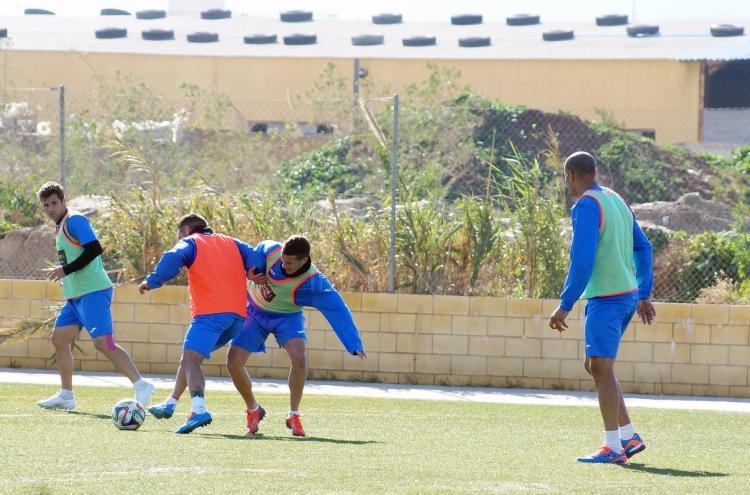 La U.D. Melilla continúa preparando el partido de Lucena