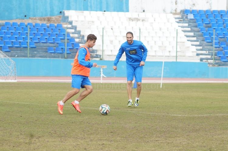 Unión Deportiva Melilla: Último entrenamiento antes de visitar al Lucena