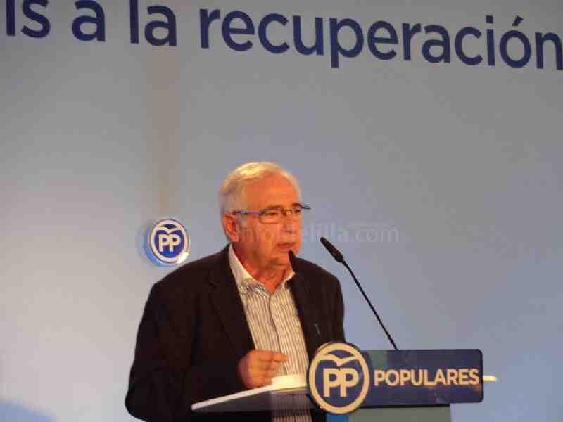 Juan José Imbroda, presidente regional del PP de Melilla