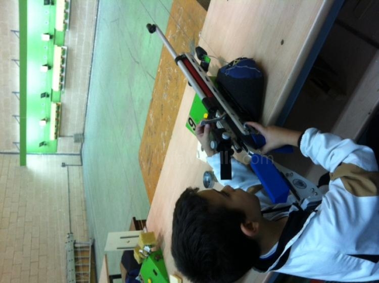 El también tirador de categoria prebenjamìn, Cristian