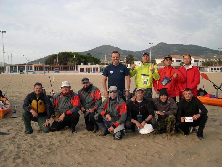 Otra de los participantes de la prueba en kayak