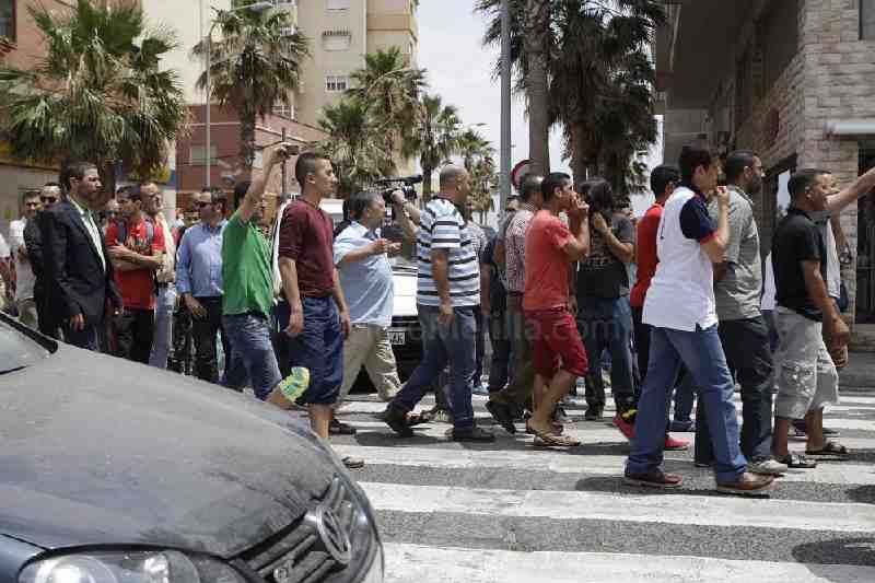 Altercado en la sede de Correos de Melilla entre simpatizantes de PP y CPM