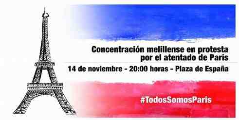 Melilla convoca una concentración en protesta por los atentados de París