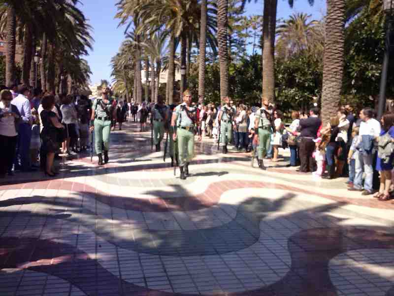 La salida de "La Pollinica" marca el inicio de la Semana Santa de Melilla
