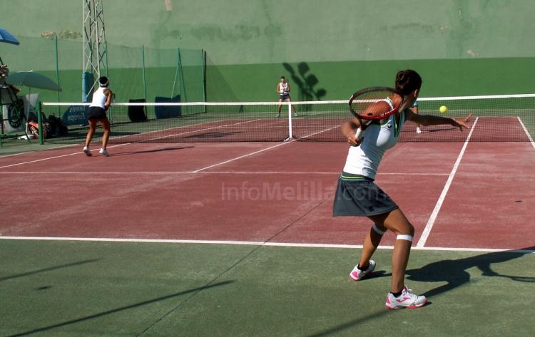 Otra imagen de la citada semifinal de dobles