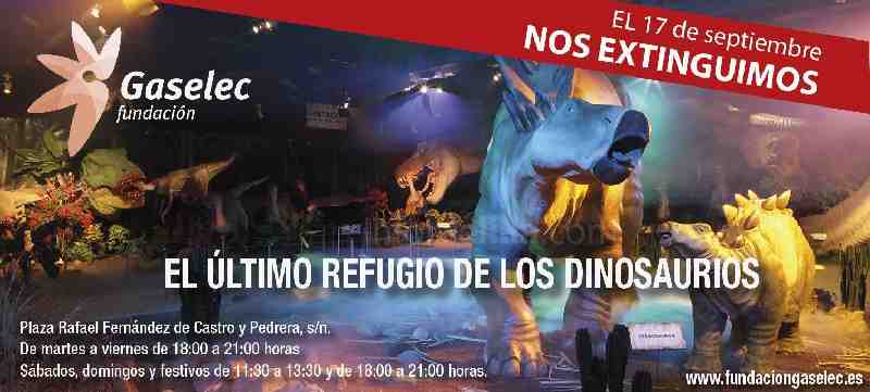 ‘El último refugio de los dinosaurios’, la exposición de la Fundación Gaselec, cerrará sus puertas en septiembre con una “abrumadora cifra de visitas”