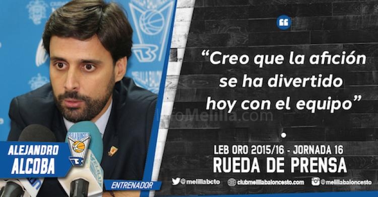 Alejandro Alcoba: “Creo que la afición se ha divertido hoy con el equipo"
