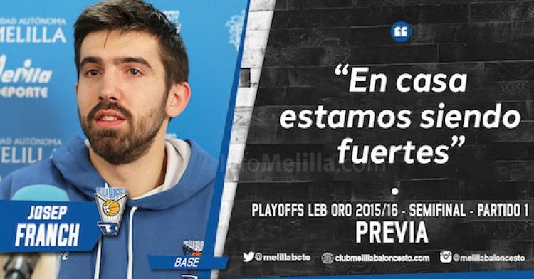 Josep Franch (CB Melilla): “En casa estamos siendo fuertes"