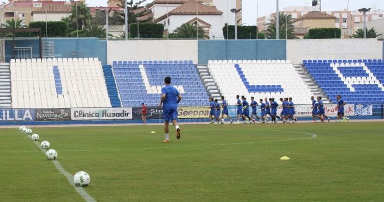 La U.D. Melilla, enfrascada en la preparación del partido frente al Cartagena