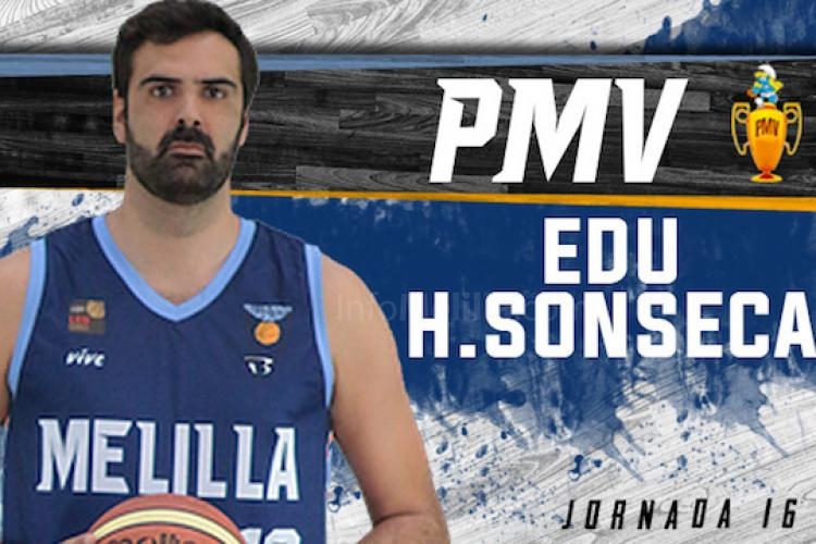 Melilla Baloncesto: Edu Hernández-Sonseca indiscutible ‘PMV’ ante Ourense Provincia Termal