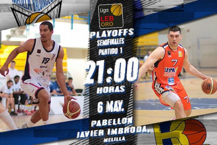 Melilla Baloncesto busca golpear primero en las semifinales ante los gallegos del Leyma Coruña