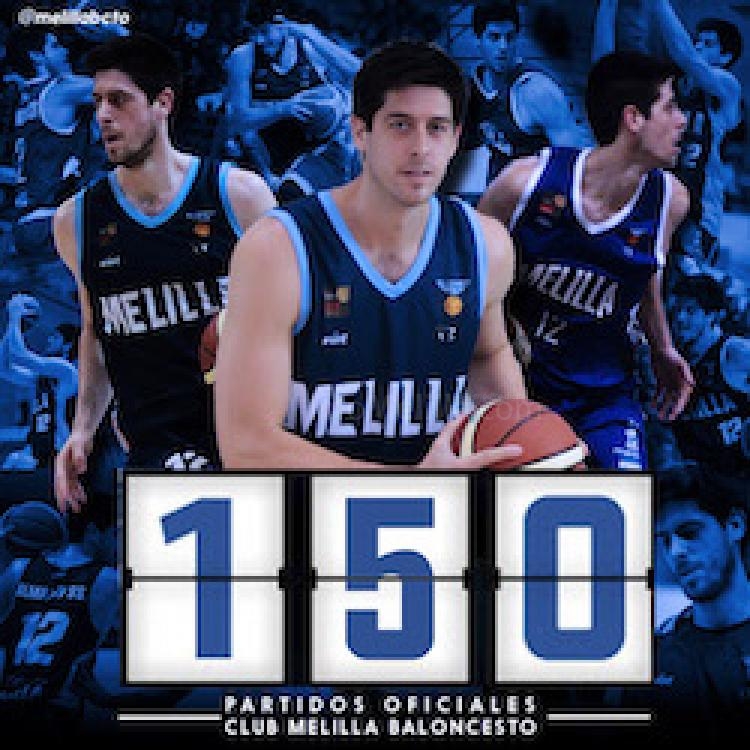 Eloy Almazán alcanza los 150 partidos con el Club Melilla Baloncesto
