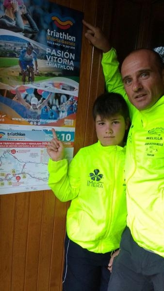 Triatlon: El melillense Fernándo Terrez en el Vitoria-Gasteiz