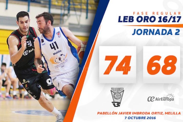 Llega la primera victoria de la temporada por parte de Melilla Baloncesto ante los mallorquines del Air Europa (74-68)
