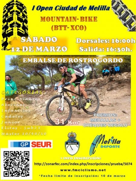 Cartel anunciador dela citada prueba ciclista de este sábado