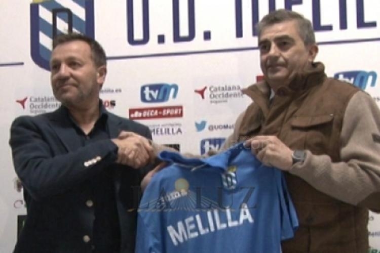 Granero, el día de la presentación como entrenador del Melilla