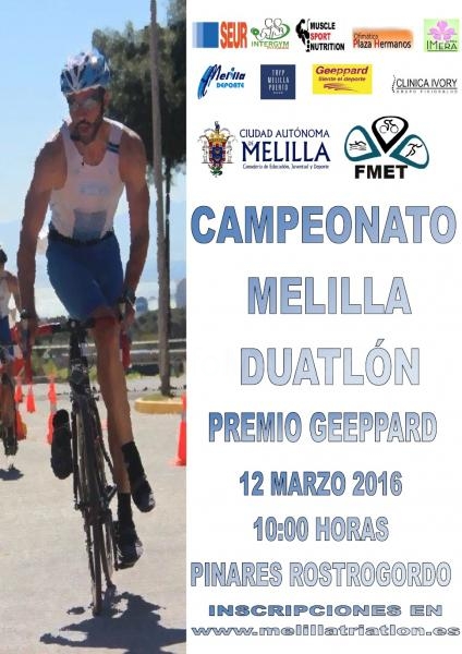 Cartel que anuncia dicha prueba atletica