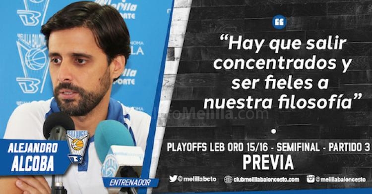 Alejandro Alcoba: “Hay que salir concentrados y ser fieles a nuestra filosofía"