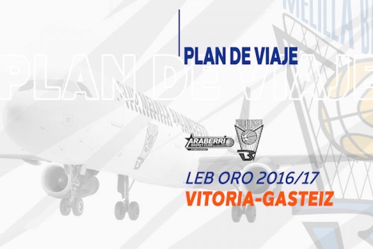 Melilla Baloncesto: Plan de viaje a Vitoria-Gasteiz