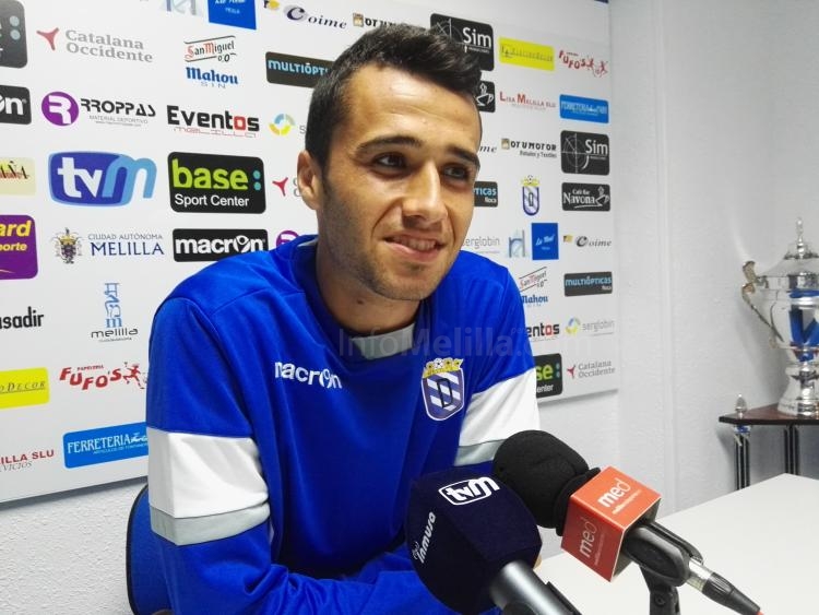 Cubillas (jugador UD Melilla): “Vamos a por los tres puntos para romper la racha de empates”