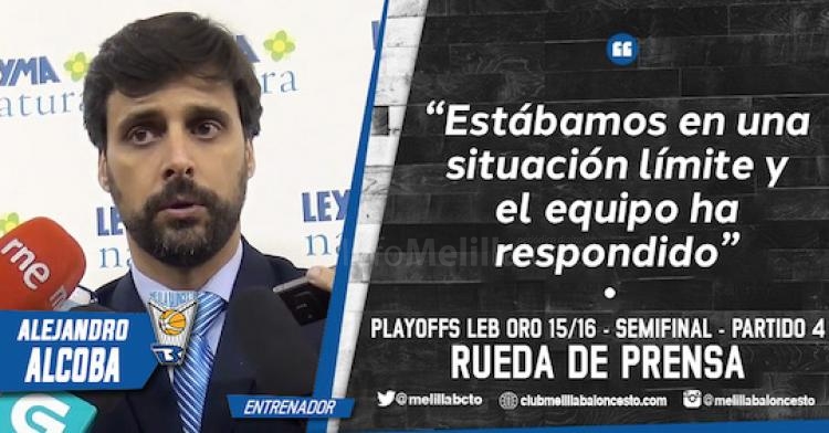 Alejandro Alcoba: “Estábamos en una situación límite y el equipo ha respondido"