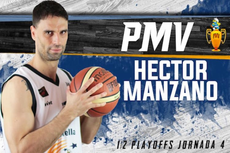 Héctor Manzano se lleva el ‘PMV’ del cuarto partido en A Coruña