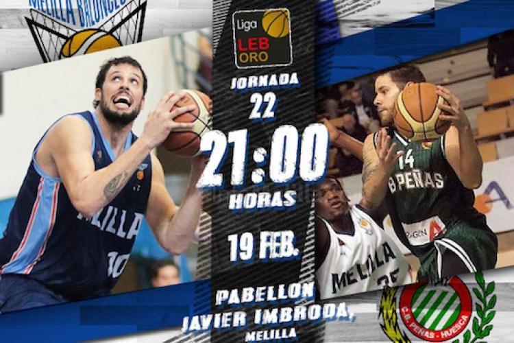 Melilla Baloncesto-Peñas Huesca, partido interesante entre el segundo y tercer clasificado
