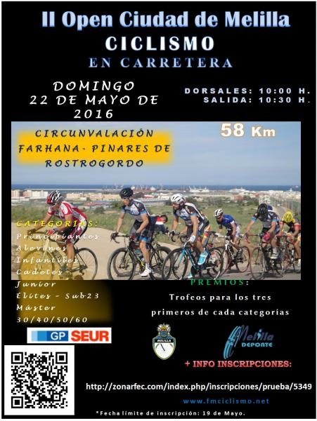 Cartel de la prueba