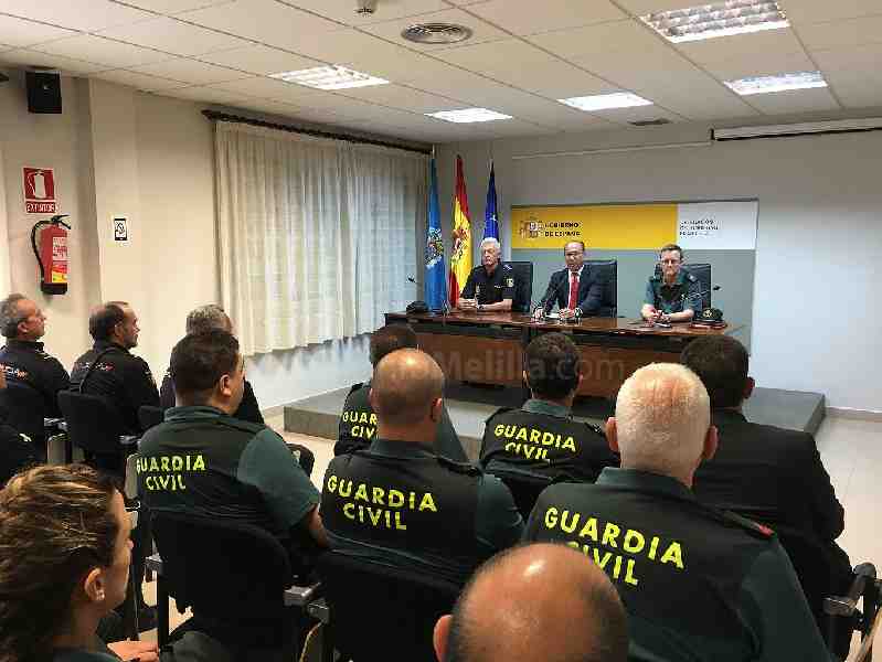Casi medio centenar de policías y guardias civiles refuerzan Melilla en la OPE