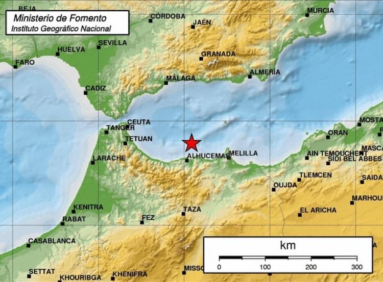 Un terremoto de magnitud 4,9 en la escala de Richter se deja sentir en Melilla