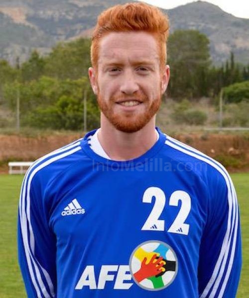 David Álvarez, autor del gol del triunfo azulino en San Roque