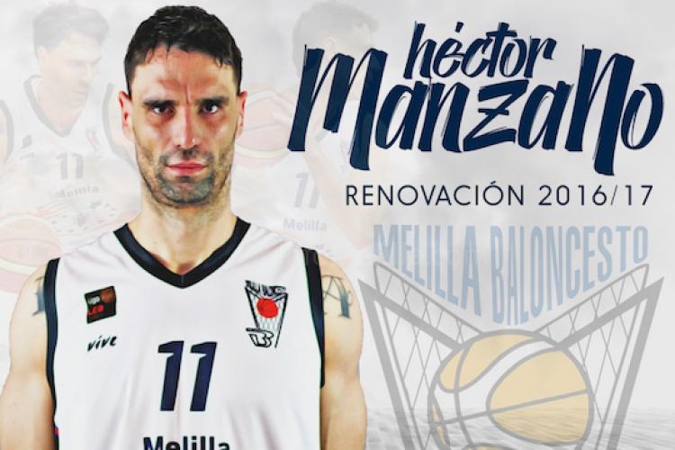 Héctor Manzano renueva su compromiso con el Melilla Baloncesto