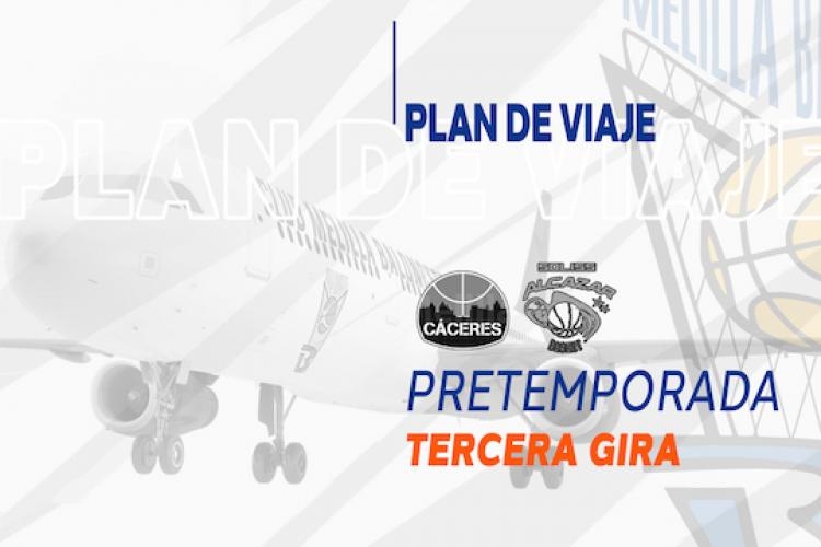 Melilla Baloncesto: Plan de viaje tercera gira de pretemporada
