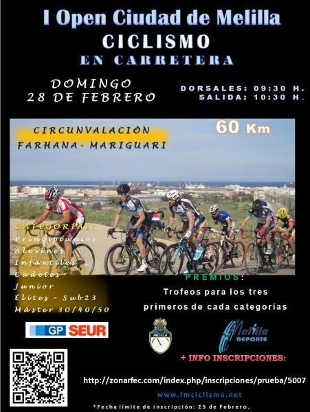 Cartel anunciador de la citada prueba ciclista