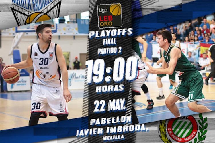 Este domingo Melilla Baloncesto busca el segundo punto de la final ante los oscenses del Peñas