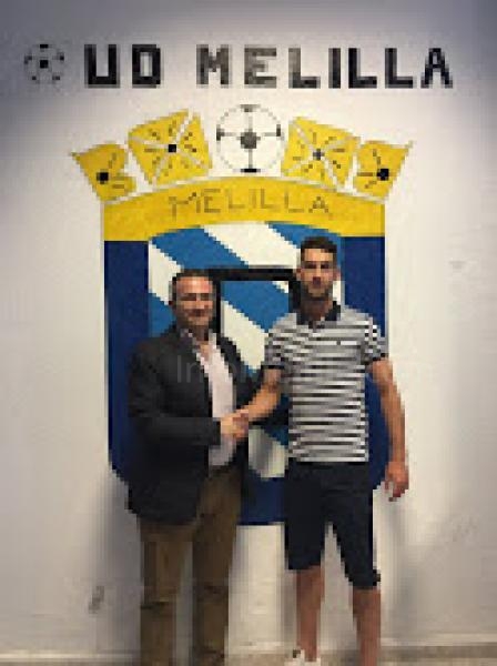 Sergio el día de su presentación junto al presidente azulino