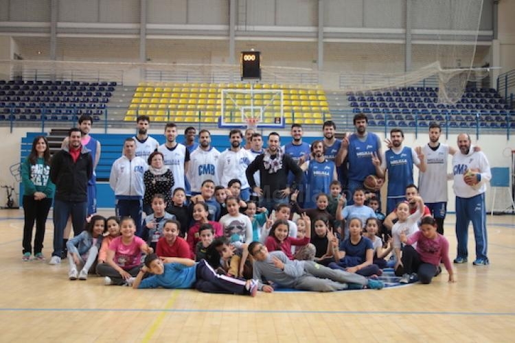 La ludoteca ‘Hermana Eucaristía’ visita nuevamente al Melilla Baloncesto