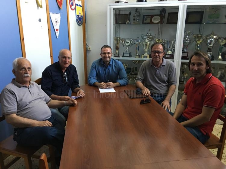 Los integrantes del Comité de Seguimiento Deportivo de la UD Melilla